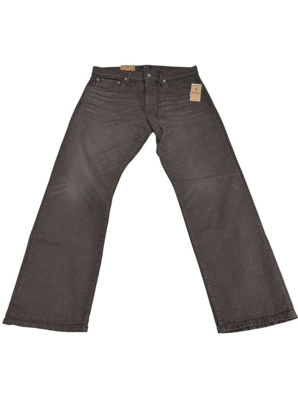 NWT Polo Ralph Lauren Men's Classic Fit Brown Jeans Garment Dyed 34x30